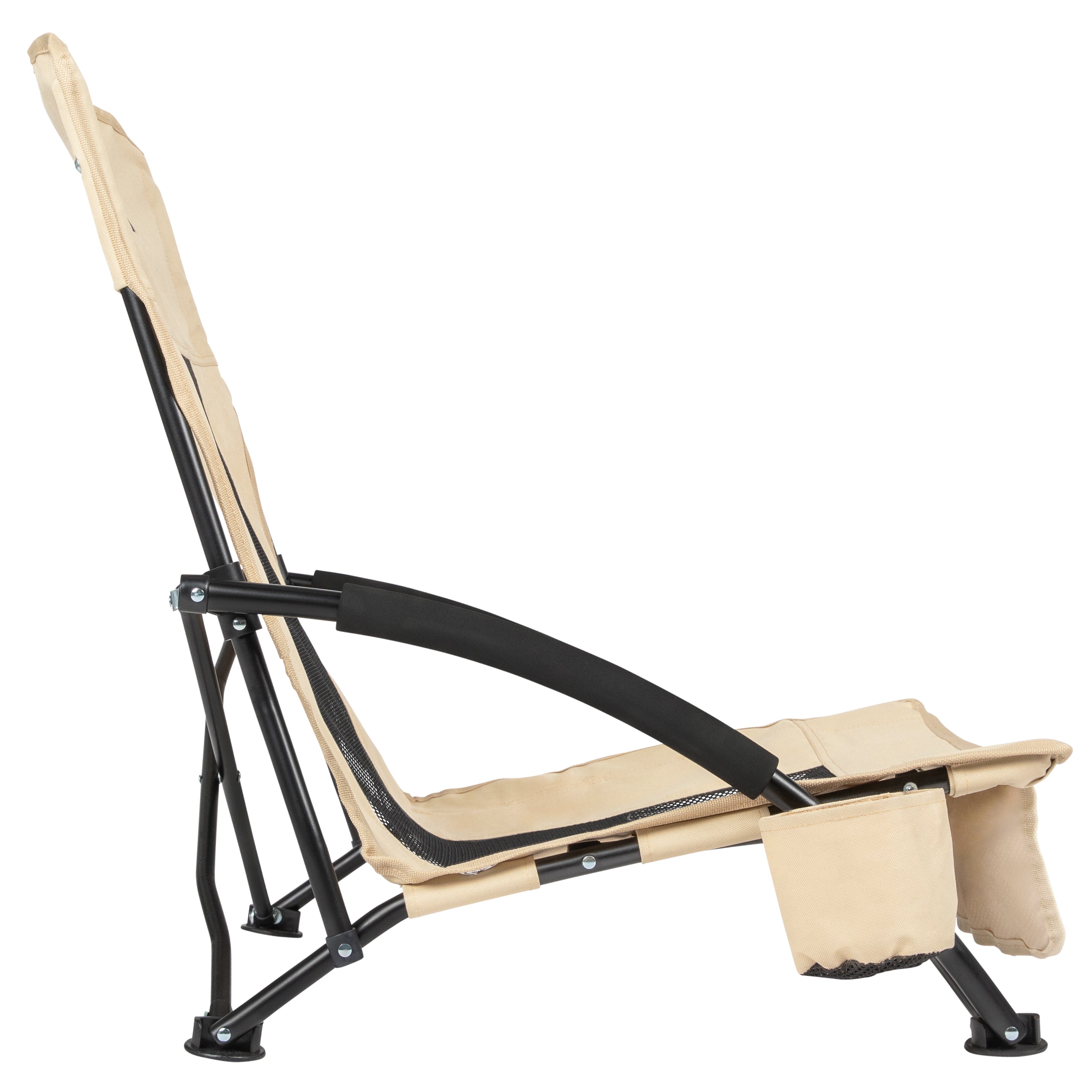 VirtuFit Foldable Beach Chair - Beige