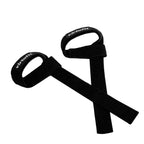 VirtuFit Padded Lifting Straps - Cotton - Black