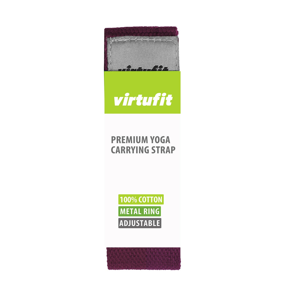 VirtuFit Premium Yoga Mat Carrying Strap - Mulberry