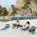 VirtuFit Foldable Camping Chair - Black