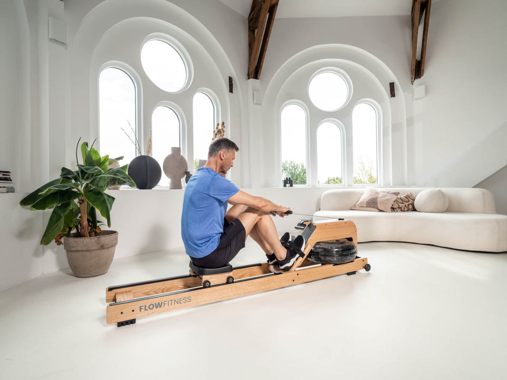 Flow Fitness Perform W9i Oak Rowing Machine