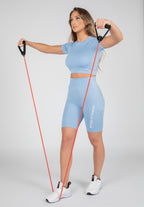 Selah Seamless Crop Top - Light Blue