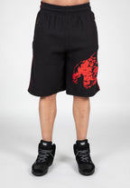 Buffalo Old School Workout Shorts - Black/Red
