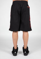 Buffalo Old School Workout Shorts - Black/Red