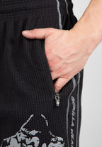 Buffalo Old School Workout Shorts - Black/Gray