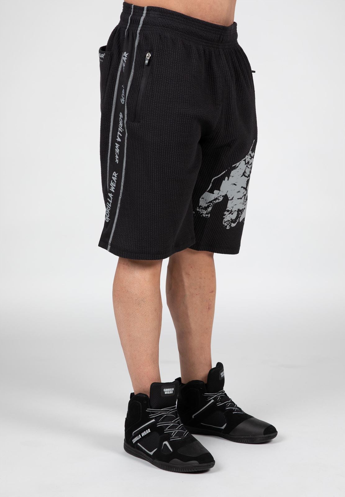 Buffalo Old School Workout Shorts - Black/Gray
