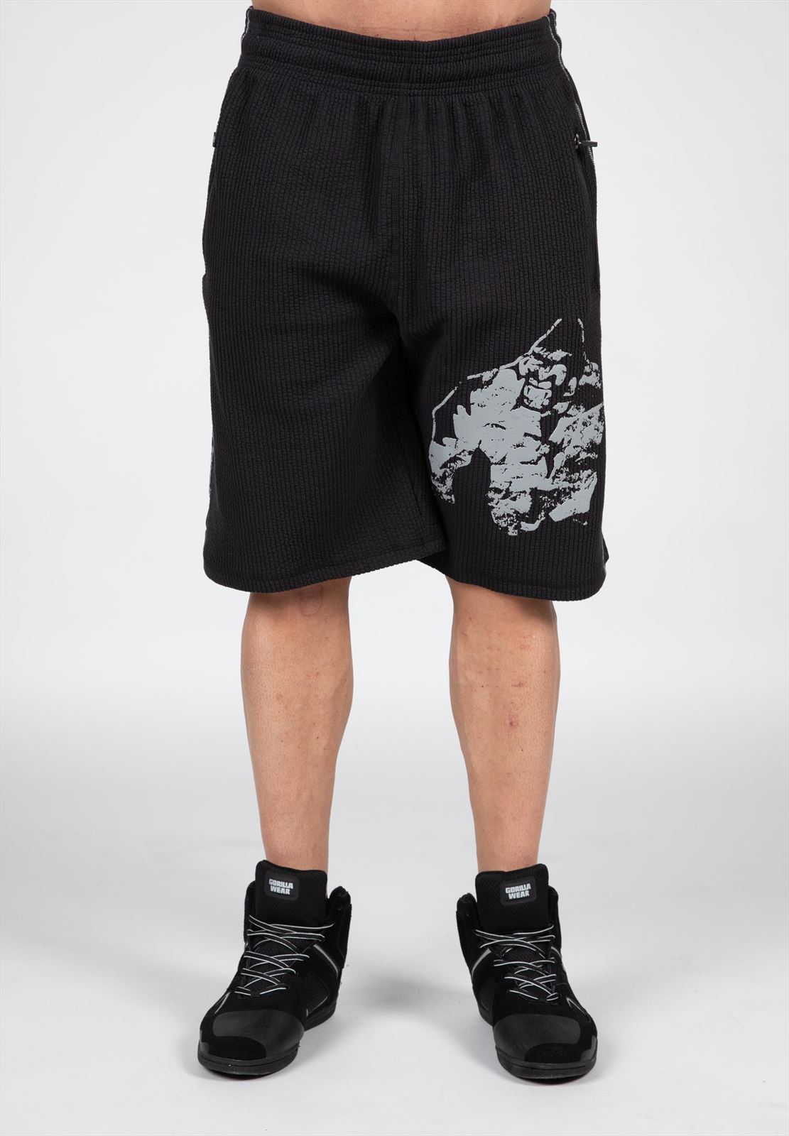 Buffalo Old School Workout Shorts - Black/Gray