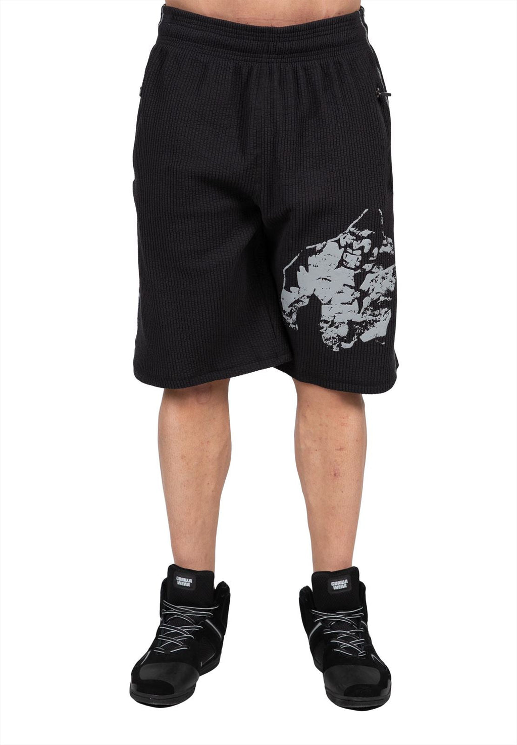 Buffalo Old School Workout Shorts - Black/Gray