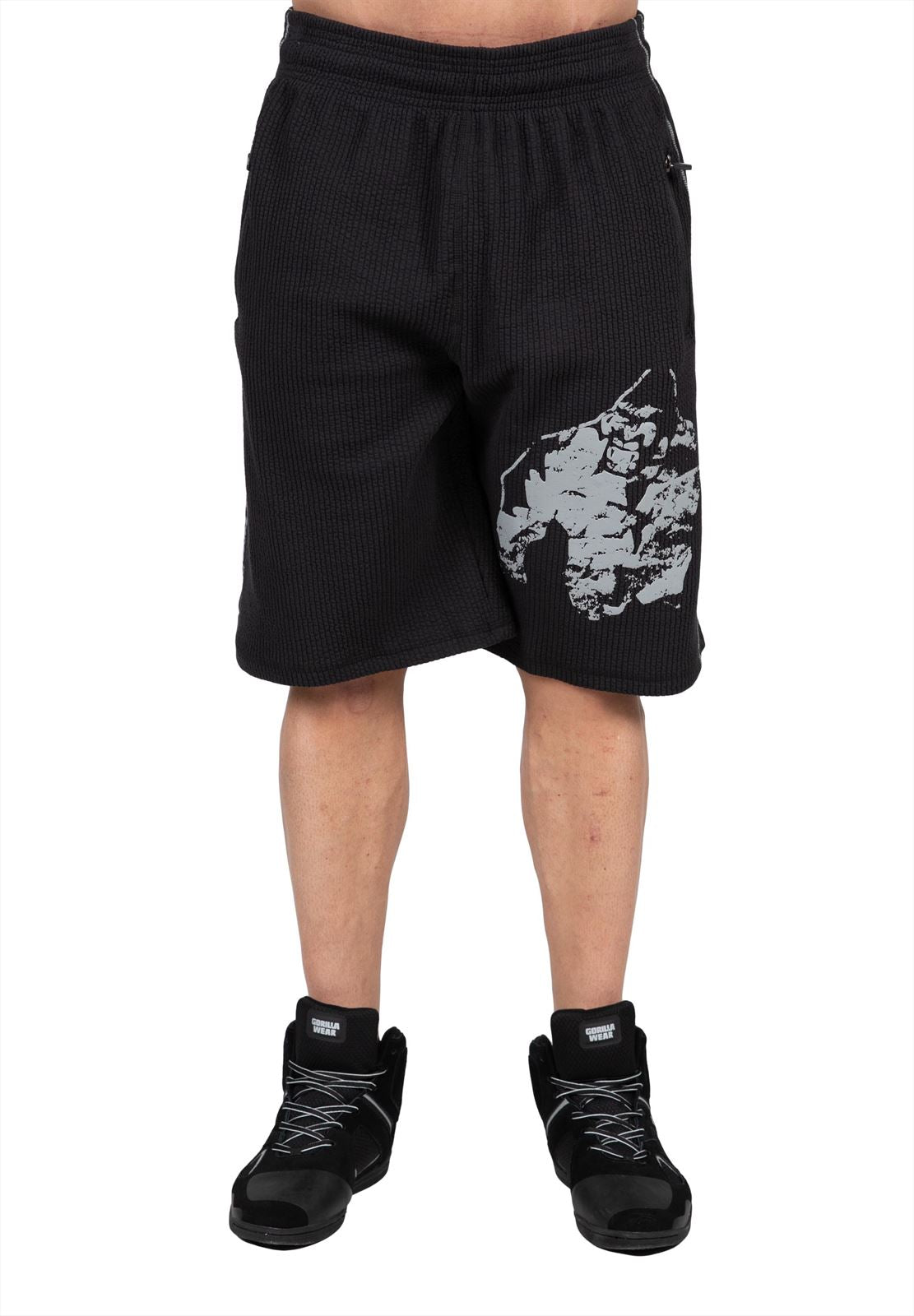 Buffalo Old School Workout Shorts - Black/Gray