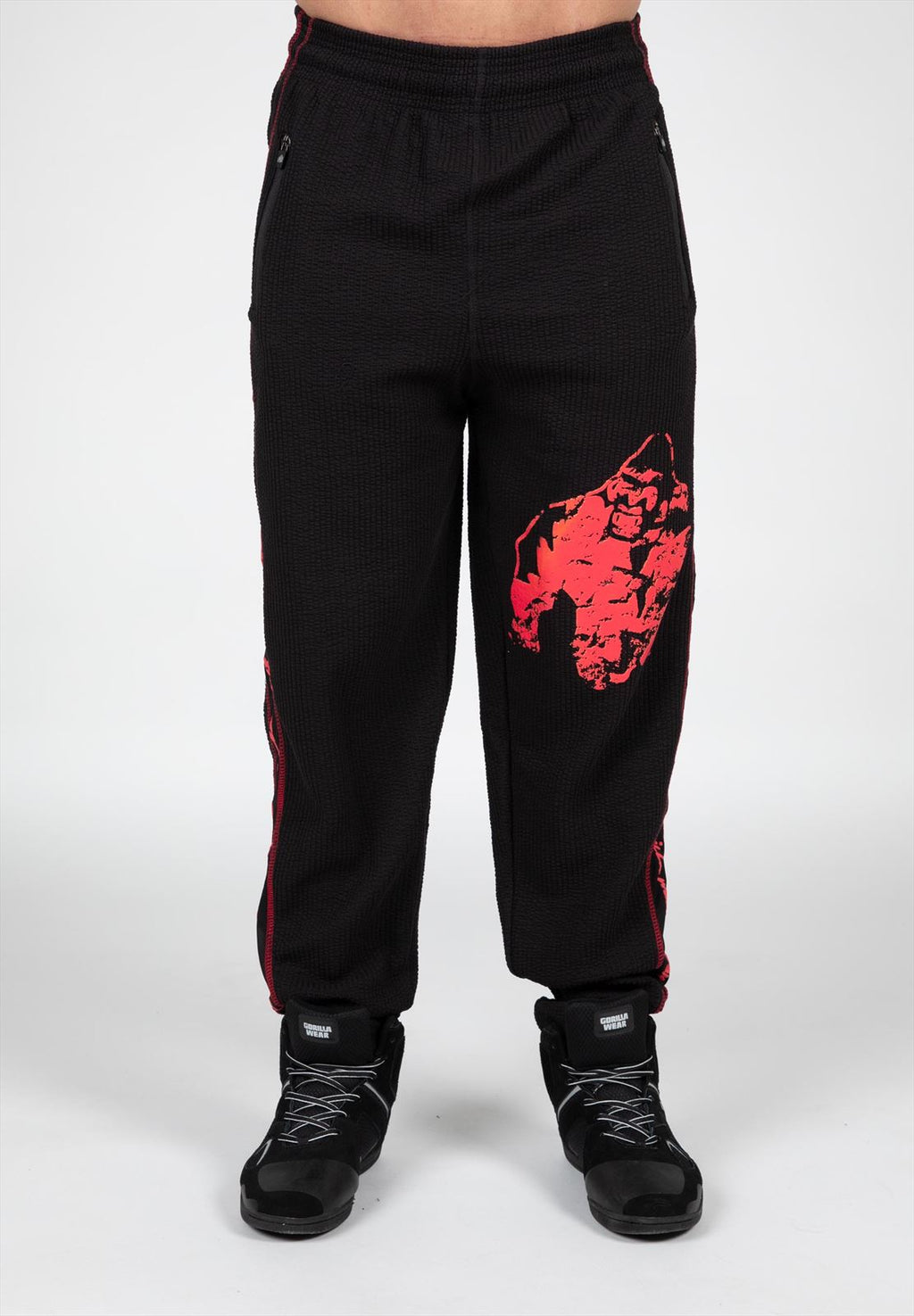 Buffalo Old School Workout Pants - Black/Red