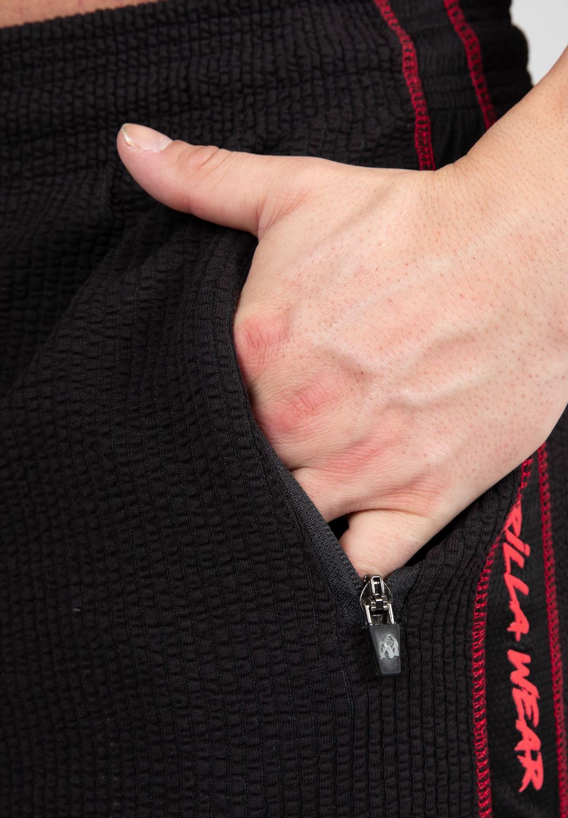 Buffalo Old School Workout Pants - Black/Red
