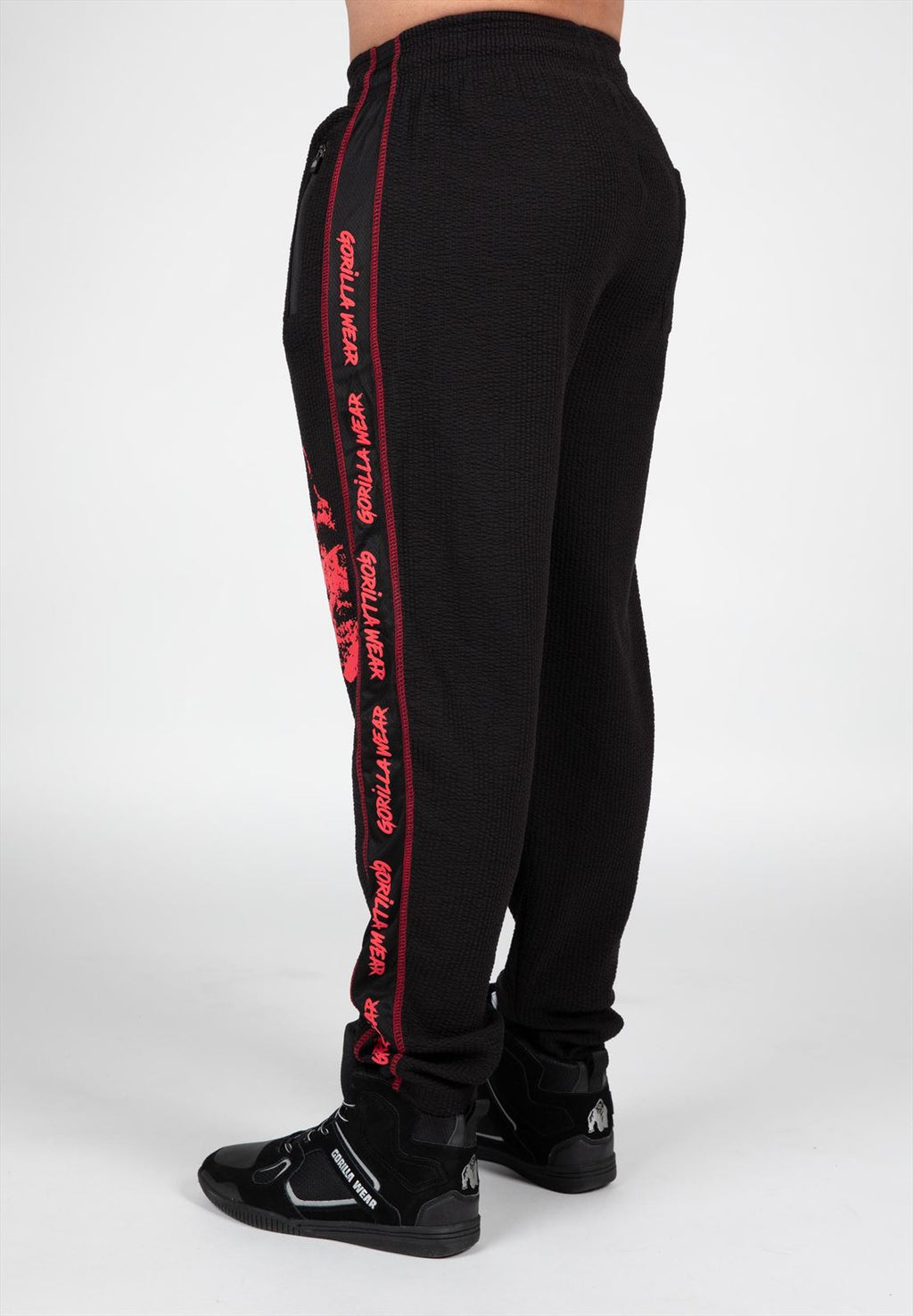Buffalo Old School Workout Pants - Black/Red