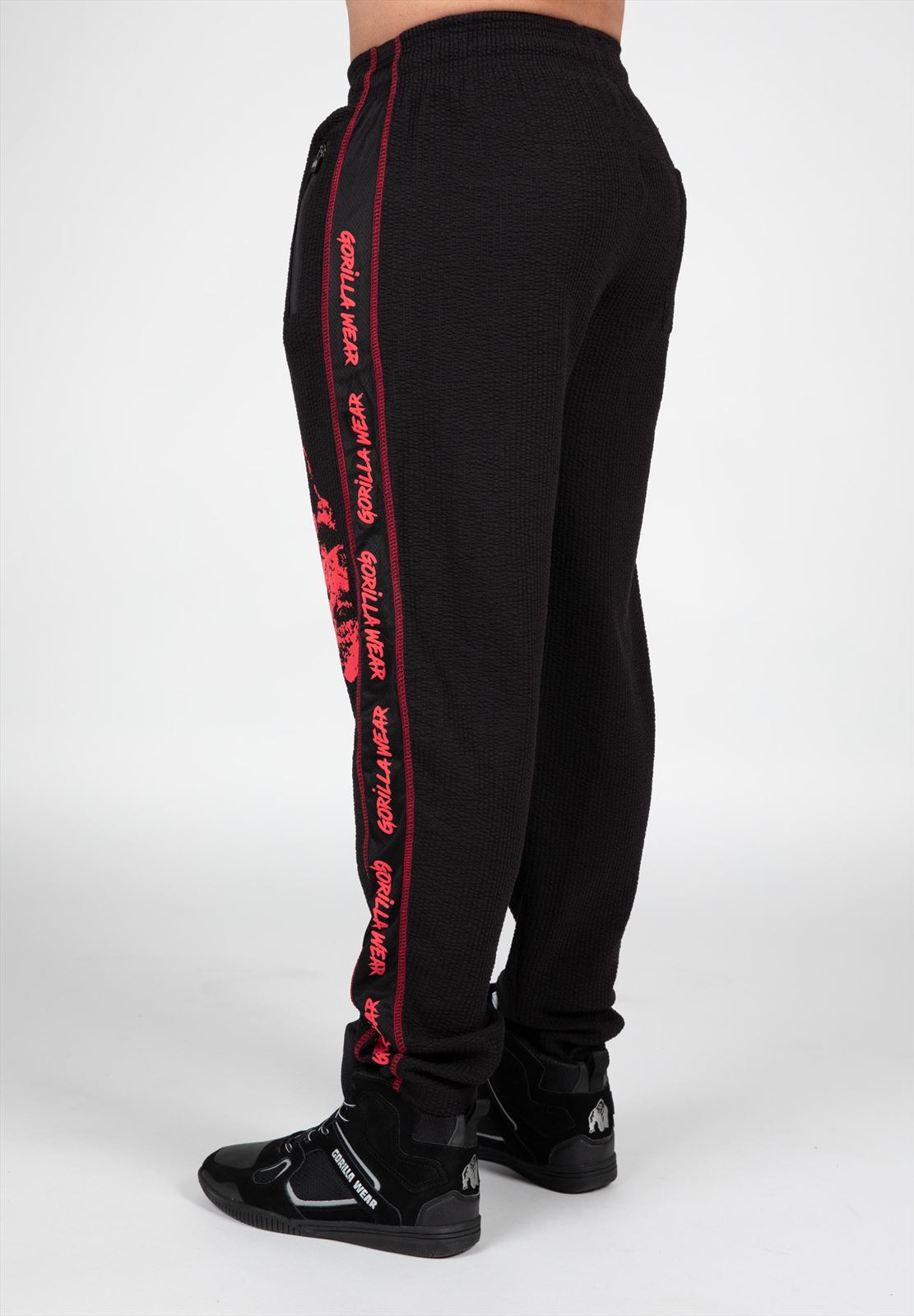Buffalo Old School Workout Pants - Black/Red
