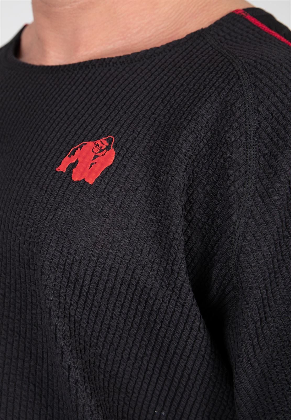 Buffalo Old School Workout Top - Black/Red