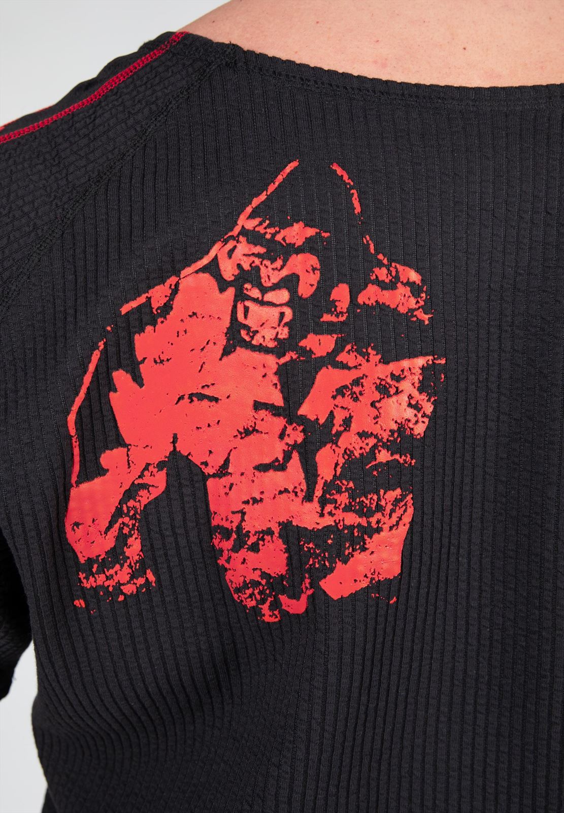 Buffalo Old School Workout Top - Black/Red