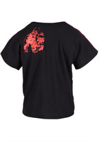 Buffalo Old School Workout Top - Black/Red