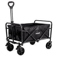 VirtuFit FW65 Opvouwbare Bolderkar - 100 kg Draagvermogen - Incl. Afdekhoes - Zwart