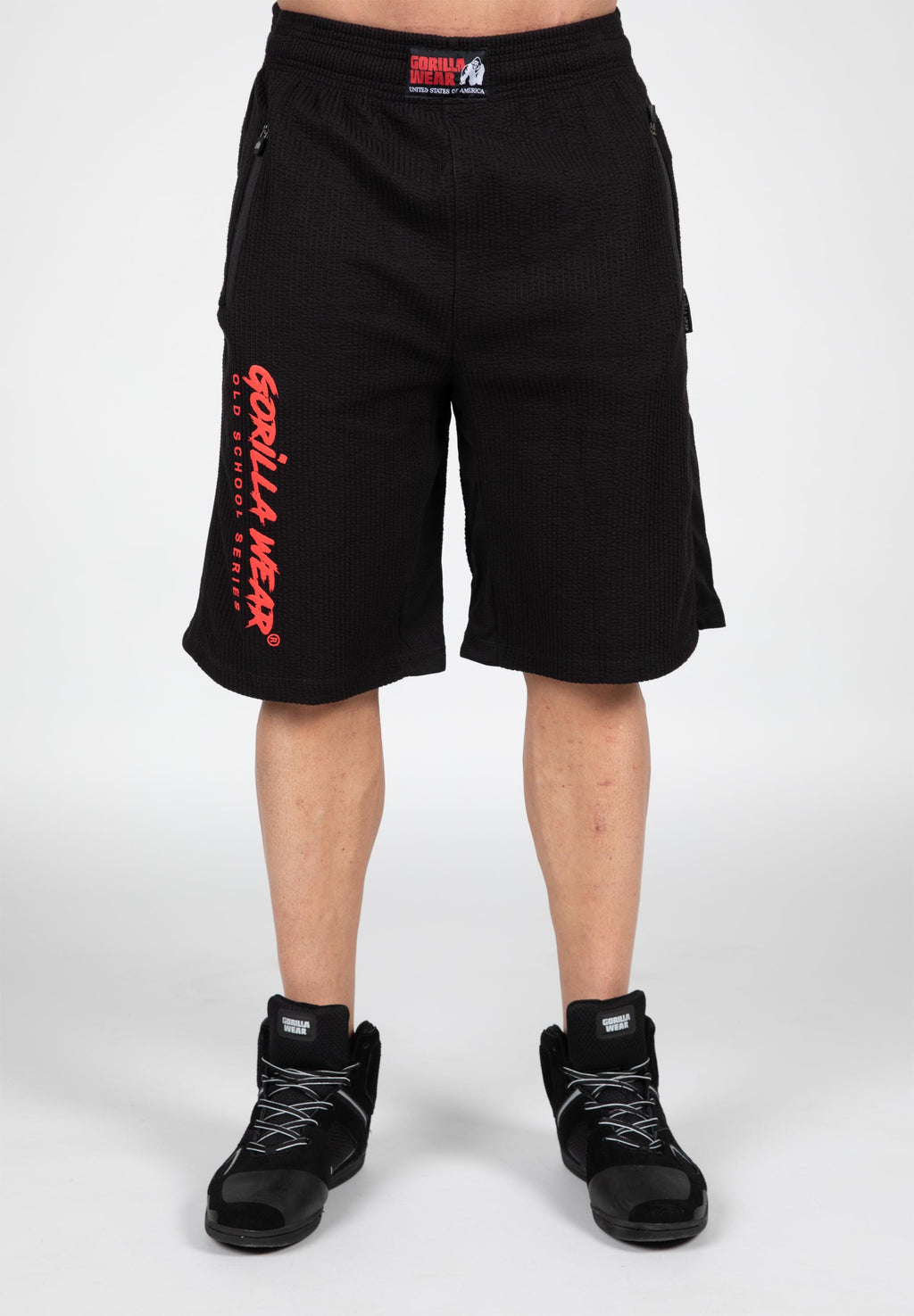 Augustine Old School Shorts - Black/Red