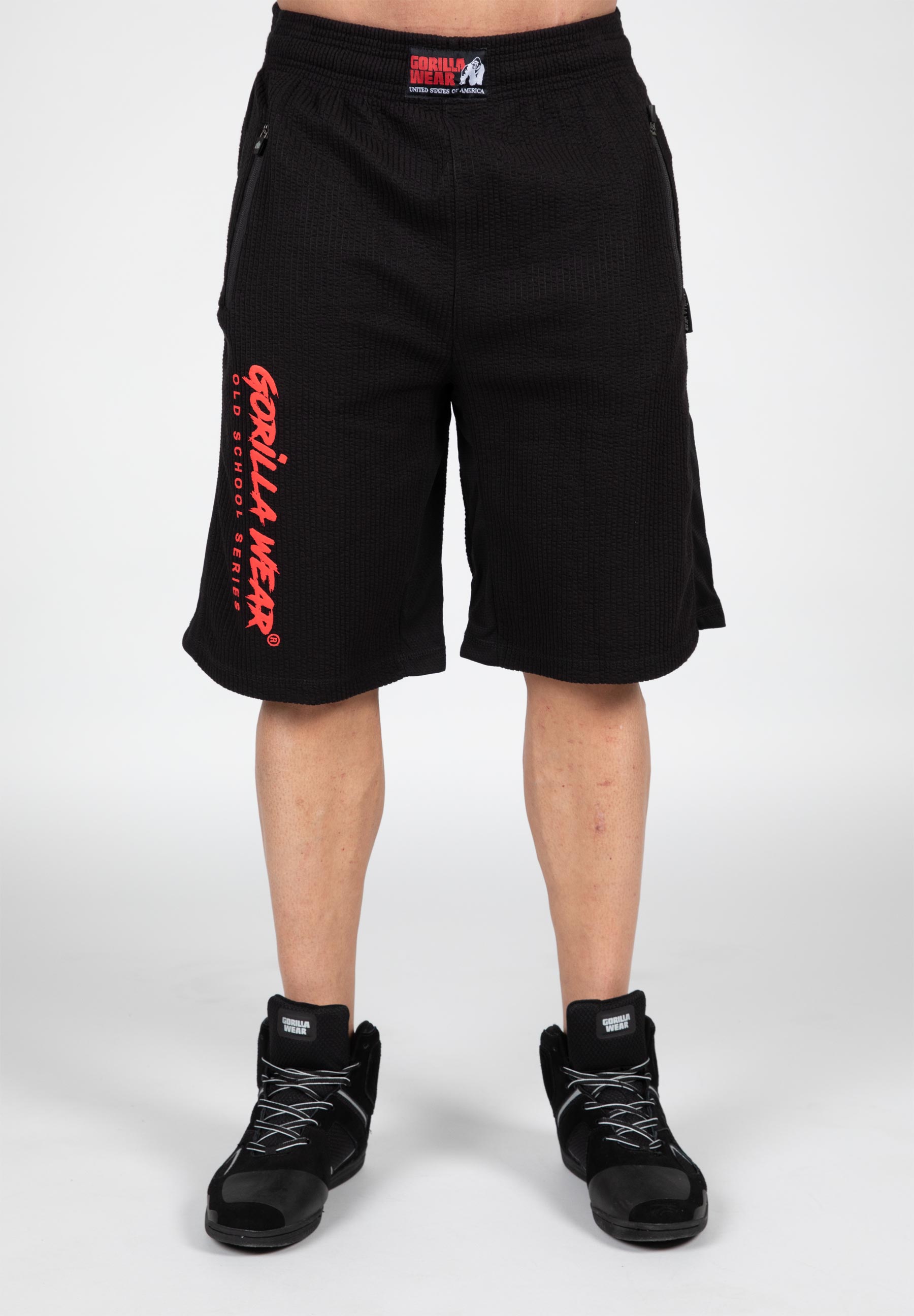 Augustine Old School Shorts - Black/Red