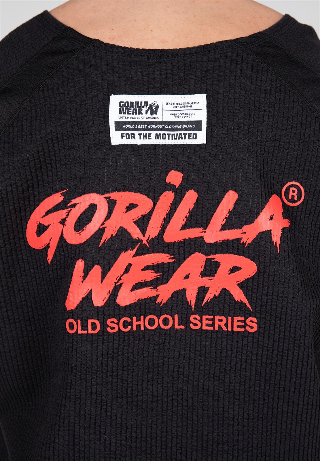 Augustine Old School Workout Top - Black/Red