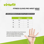 VirtuFit Fitness Gloves Pro with Wristwrap