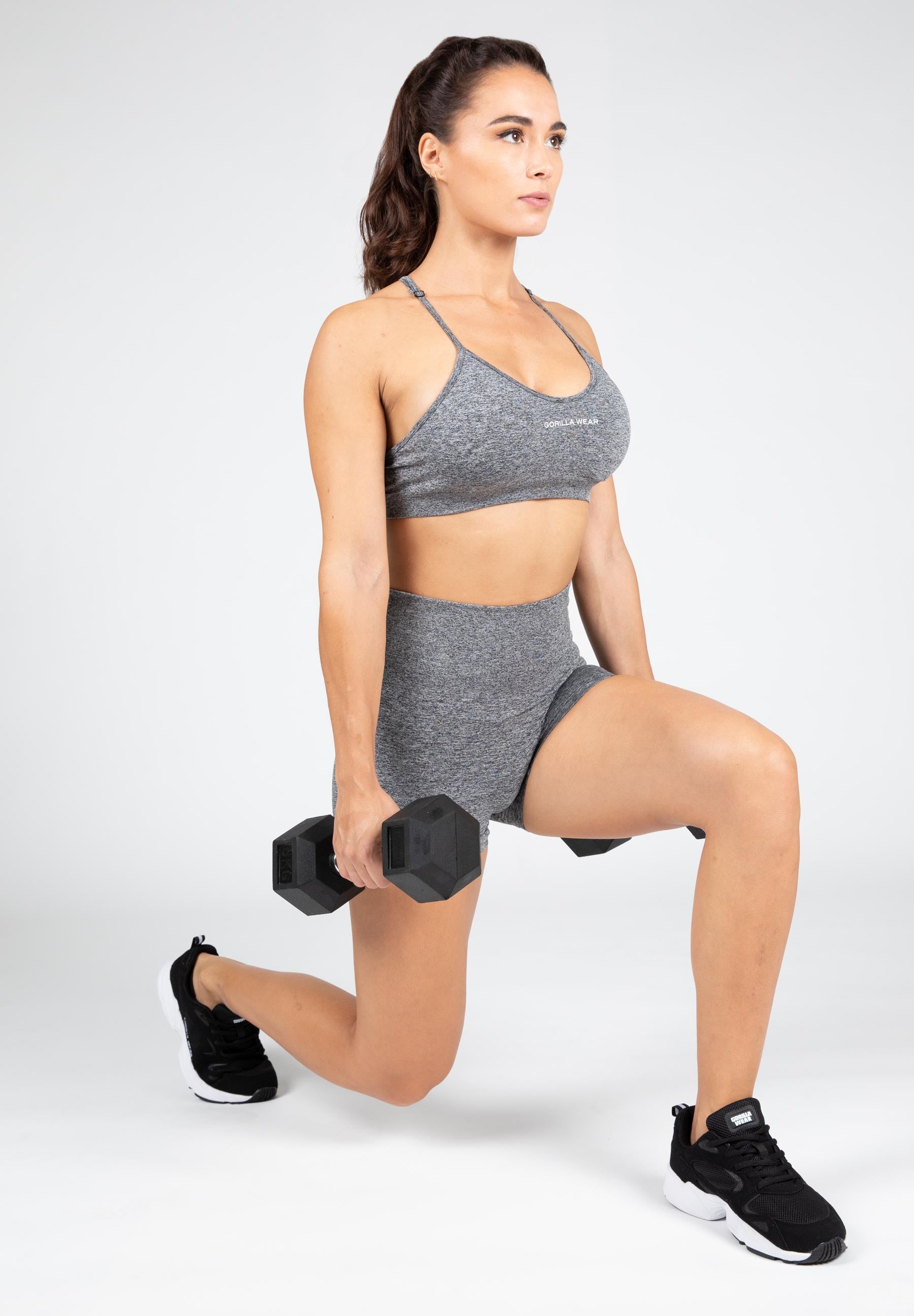 Gorilla Wear Quincy Seamless Shorts - Grey