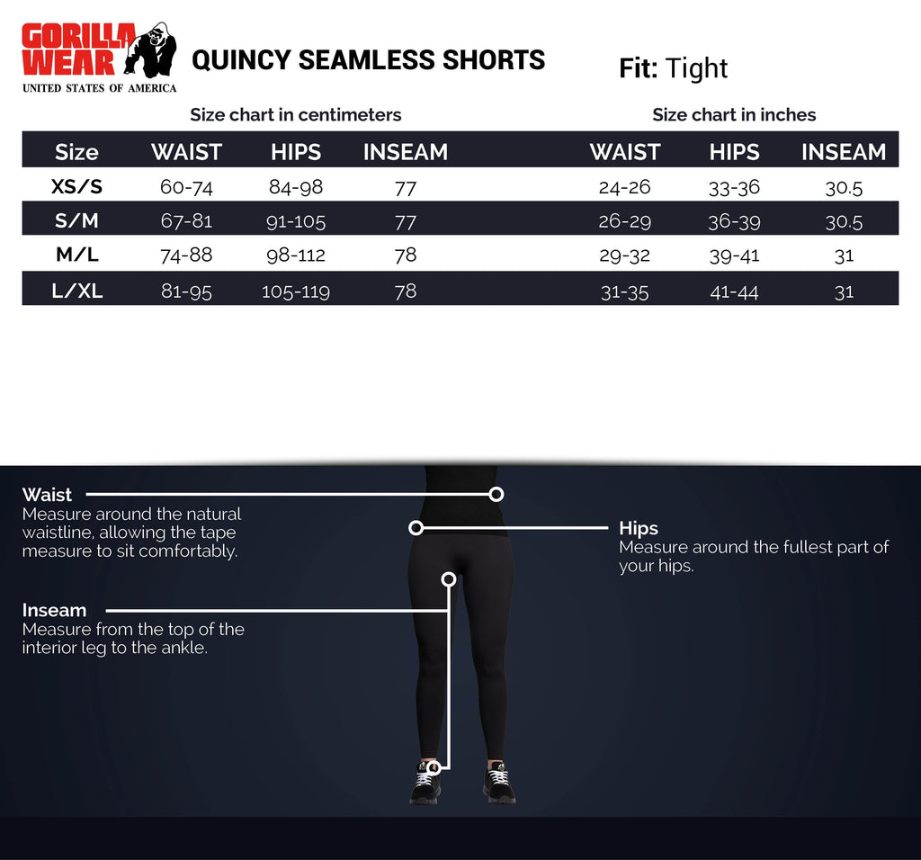 Gorilla Wear Quincy Seamless Shorts - Black