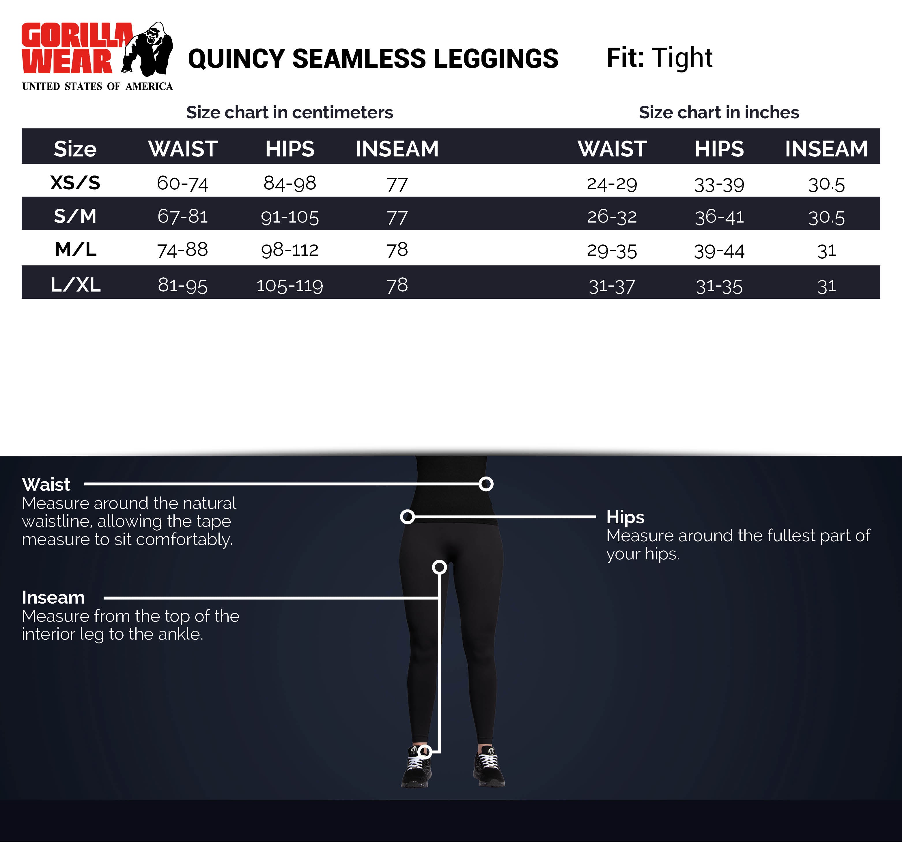Gorilla Wear Quincy Seamless Legging - Grey