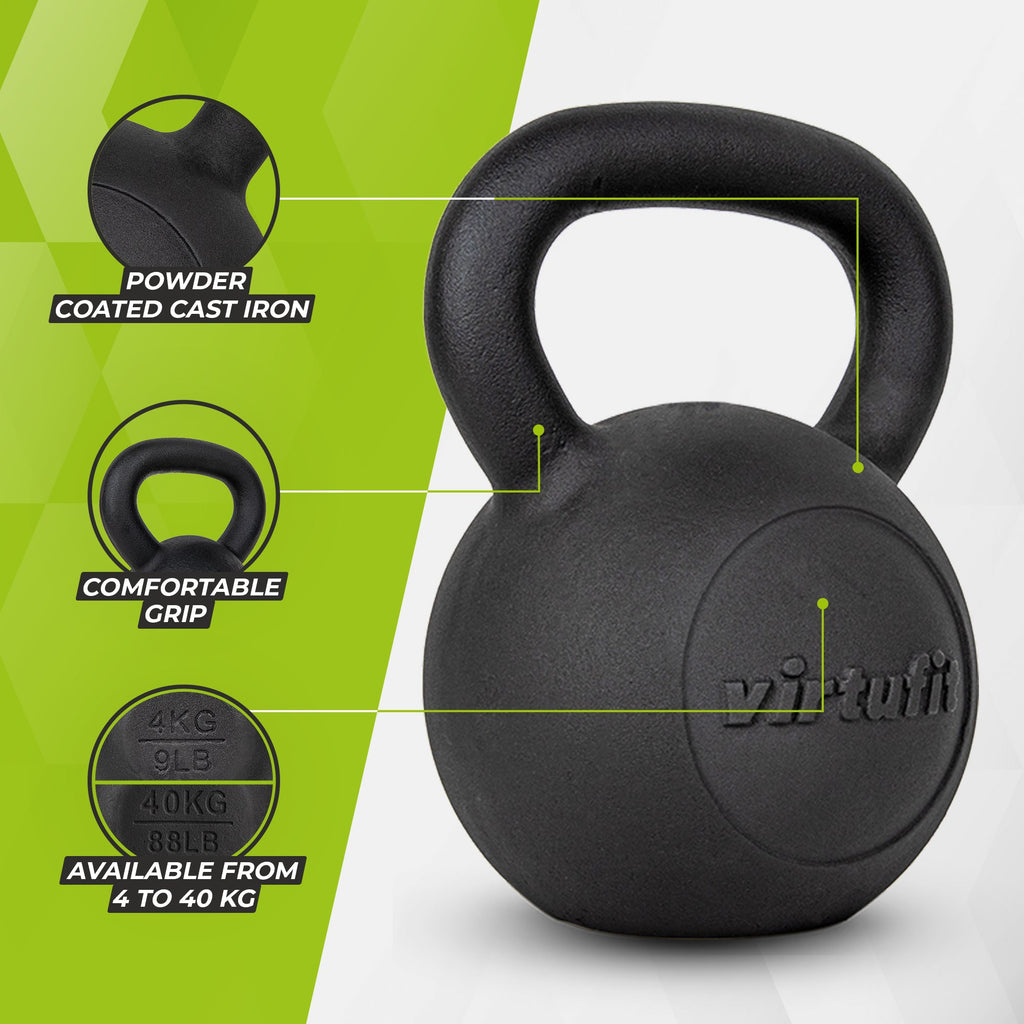 VirtuFit Kettlebell Pro - Cast Iron - 12 kg