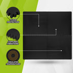 VirtuFit Fitness Puzzle Mat – 4-Piece Floor Mat – 120×120 cm – Black