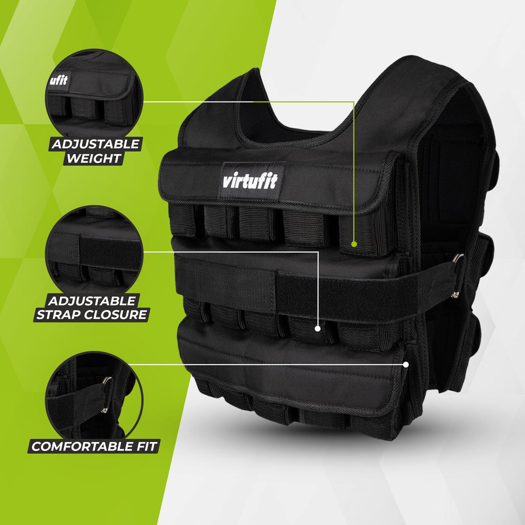 VirtuFit Adjustable Weight Vest Pro - 30 kg