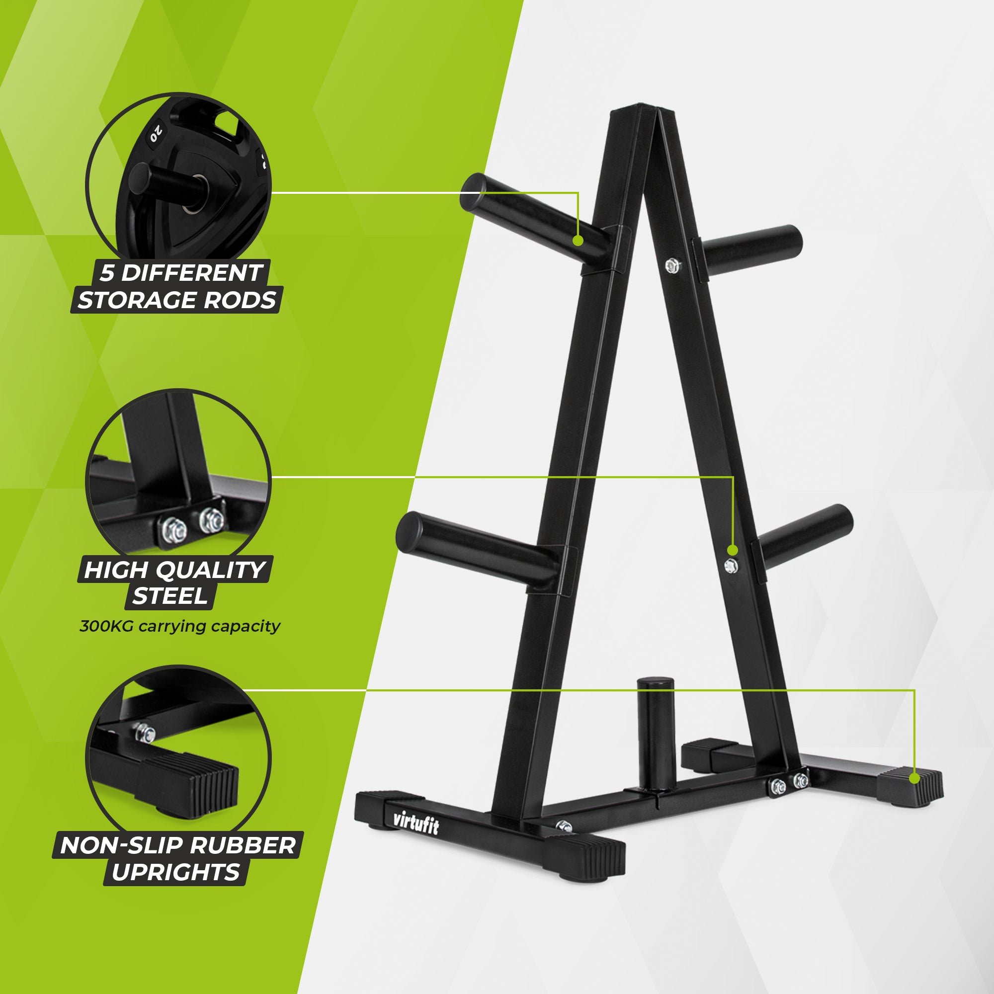 VirtuFit Halter Disc Storage Rack - 50 mm