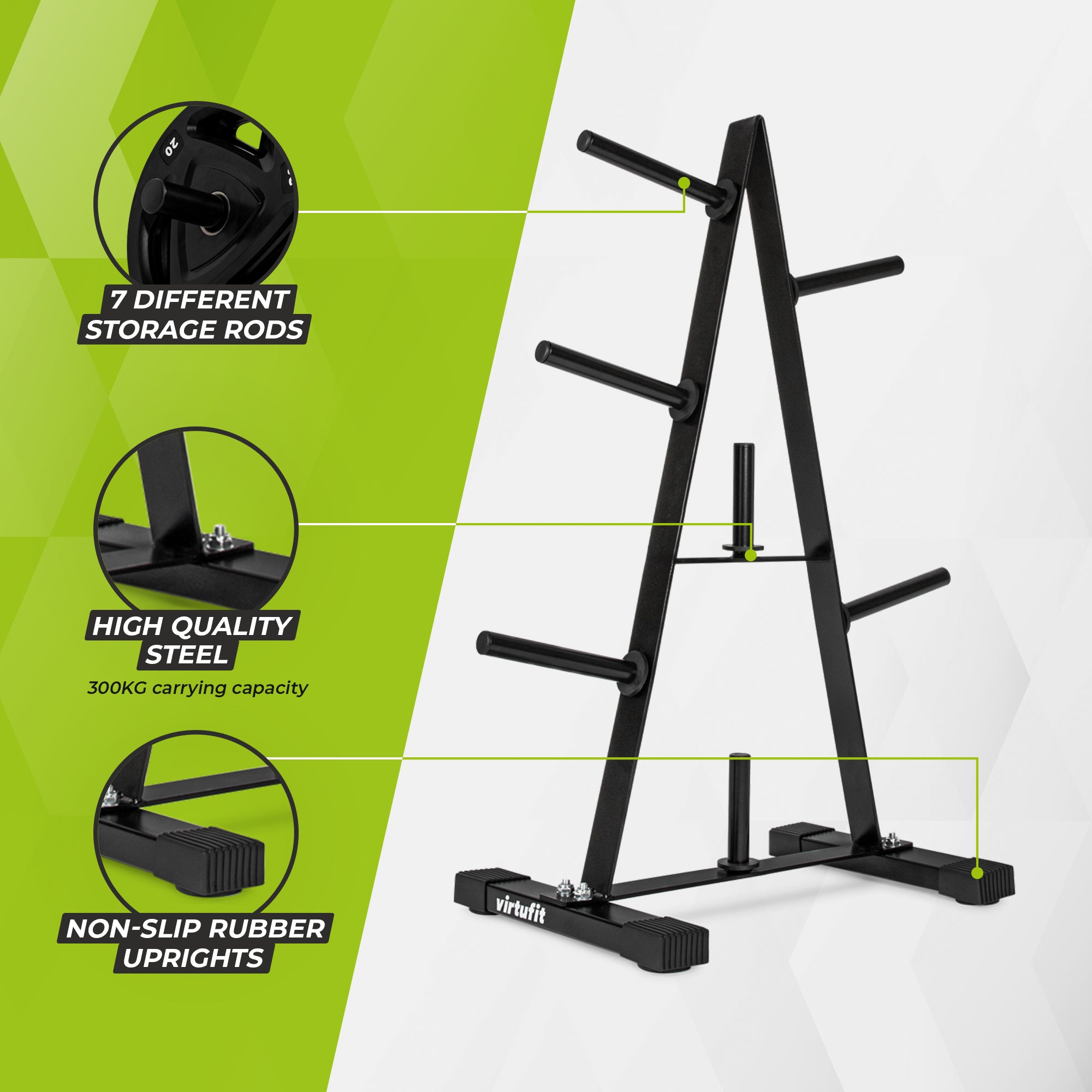 VirtuFit Halter Disc Storage Rack - 30 mm