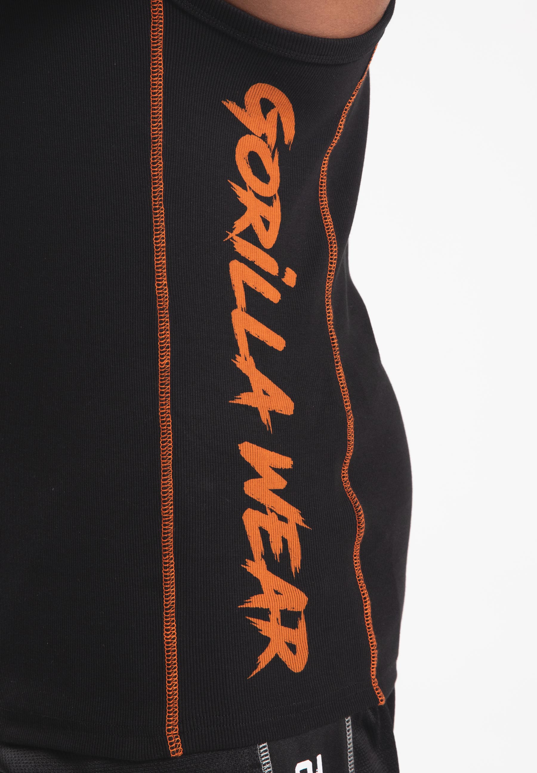 Gorilla Wear Monterey Tank Top - Black/Orange