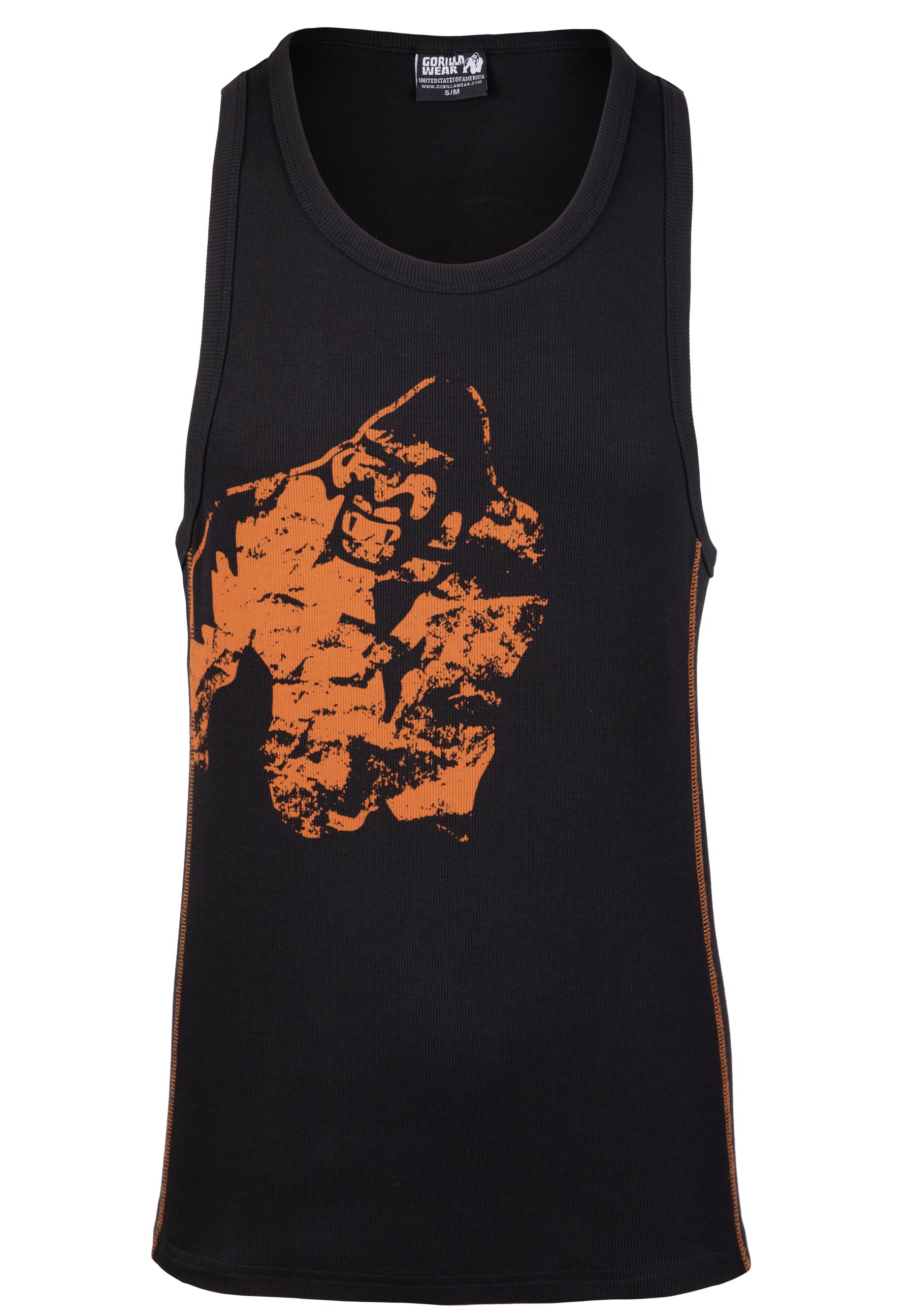 Gorilla Wear Monterey Tank Top - Black/Orange