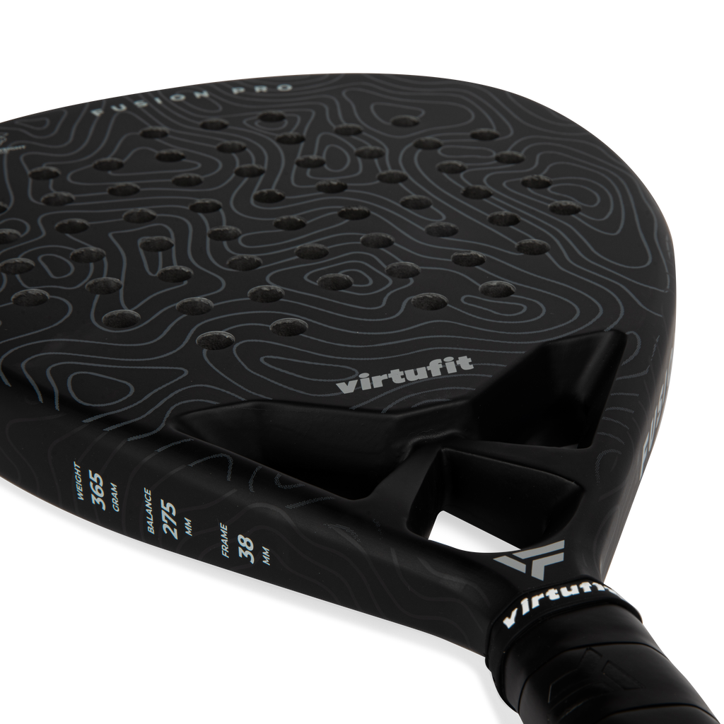 VirtuFit Fusion Pro Padel Racket - Black- Grey