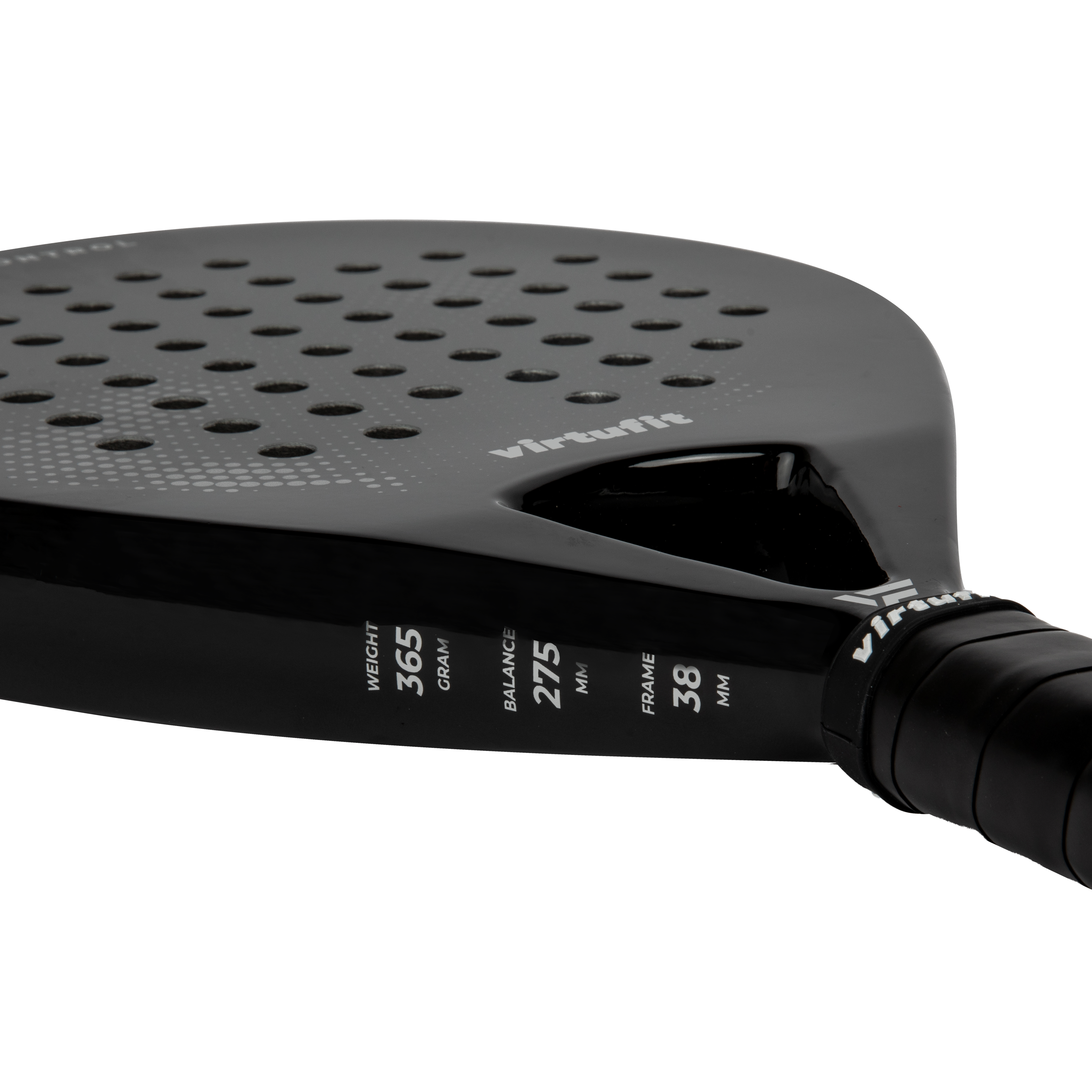 VirtuFit Control Padel Racket - Black - Grey