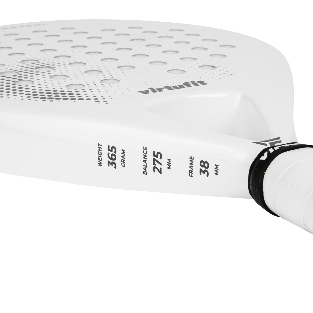 VirtuFit Control Padel Racket - White - Black