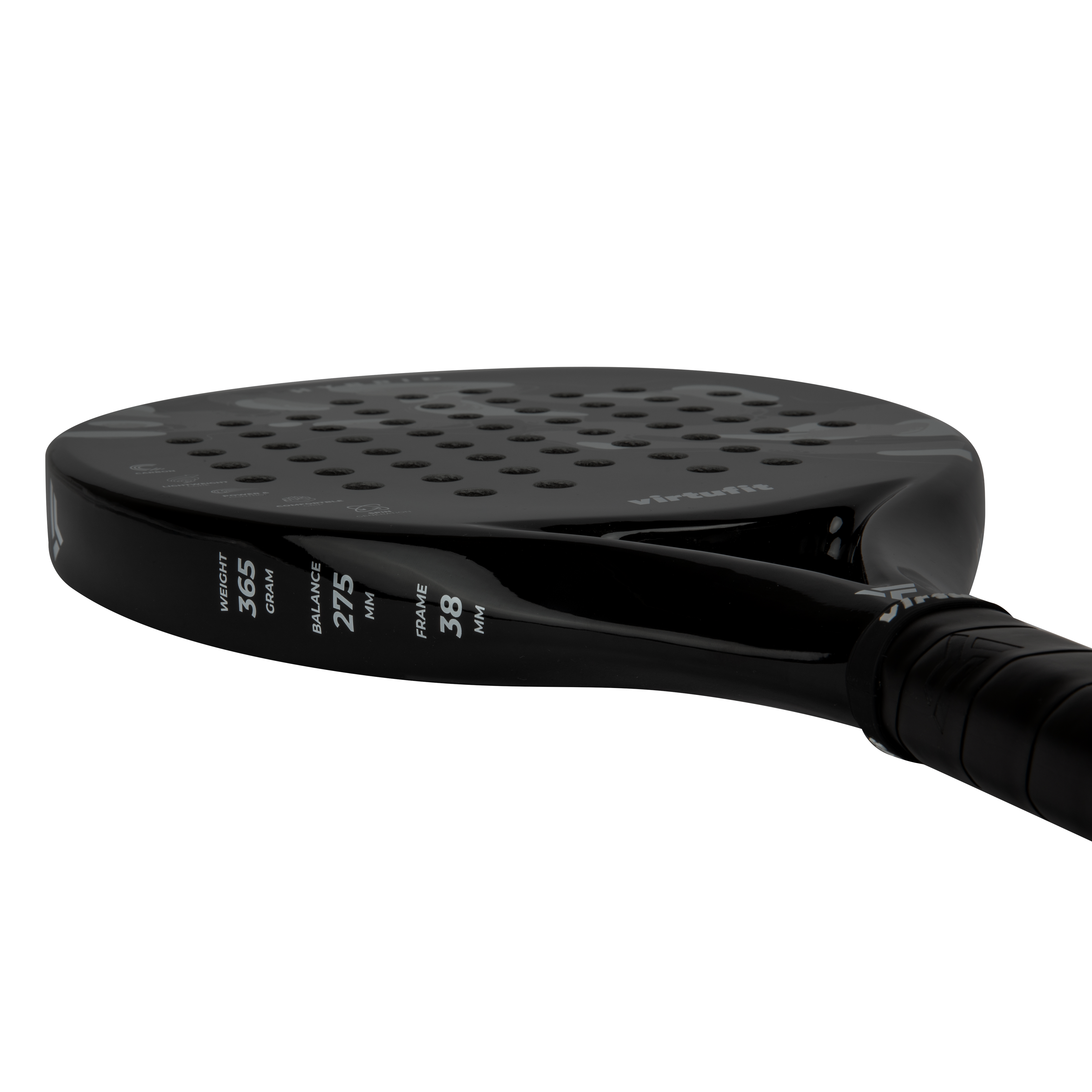 VirtuFit Hybrid Padel Racket - Black - Grey