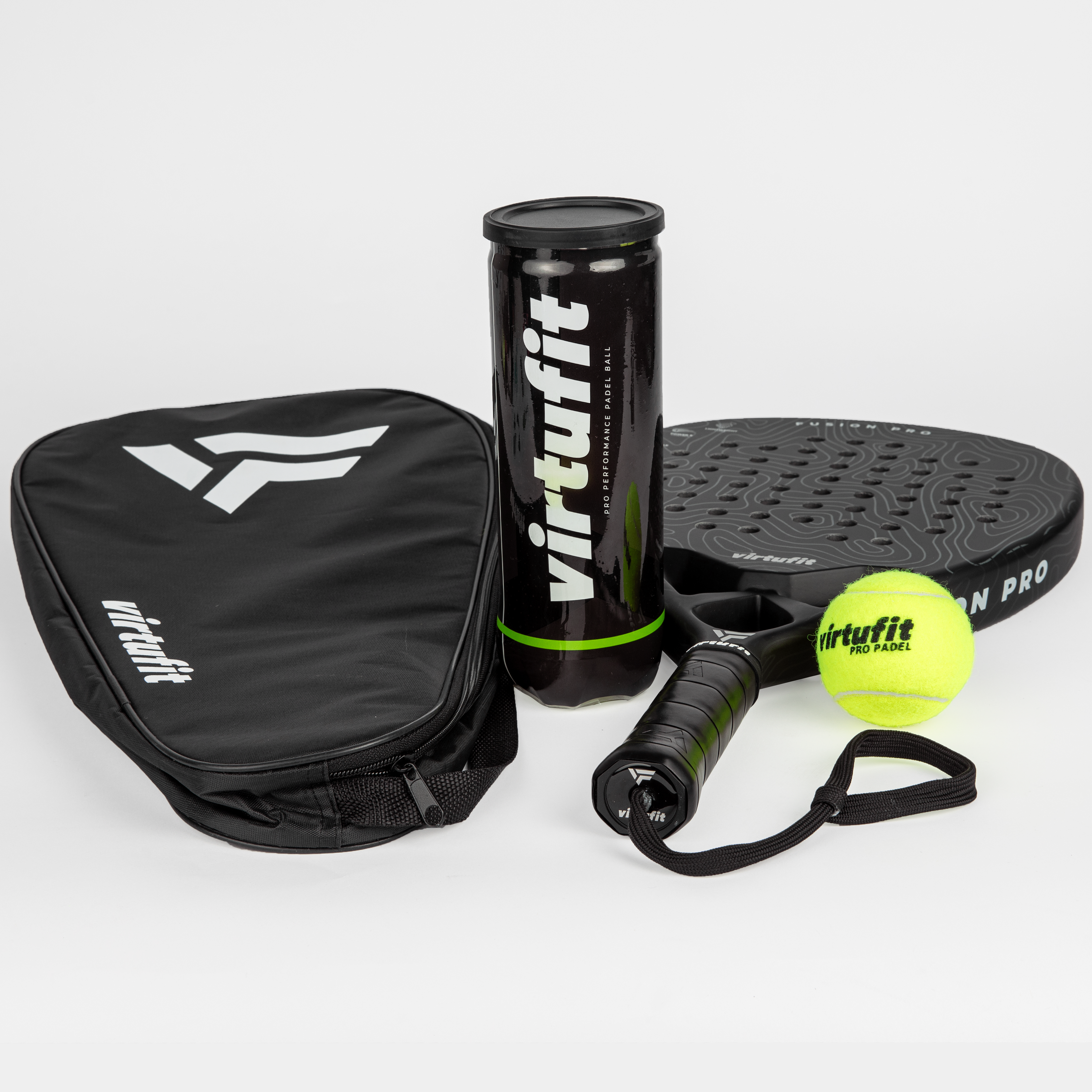 VirtuFit Padel Racket Draagtas - Zwart - Wit
