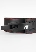 Gorilla Wear 4 Inch Premium Leather Lever Belt - Black