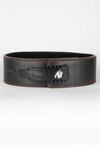 Gorilla Wear 4 Inch Premium Leather Lever Belt - Black