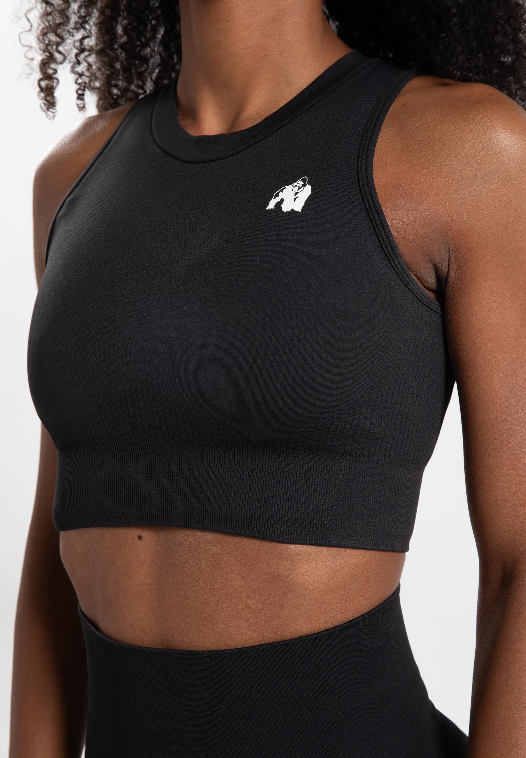 Gorilla Wear Olivia Seamless Crop Top - Black