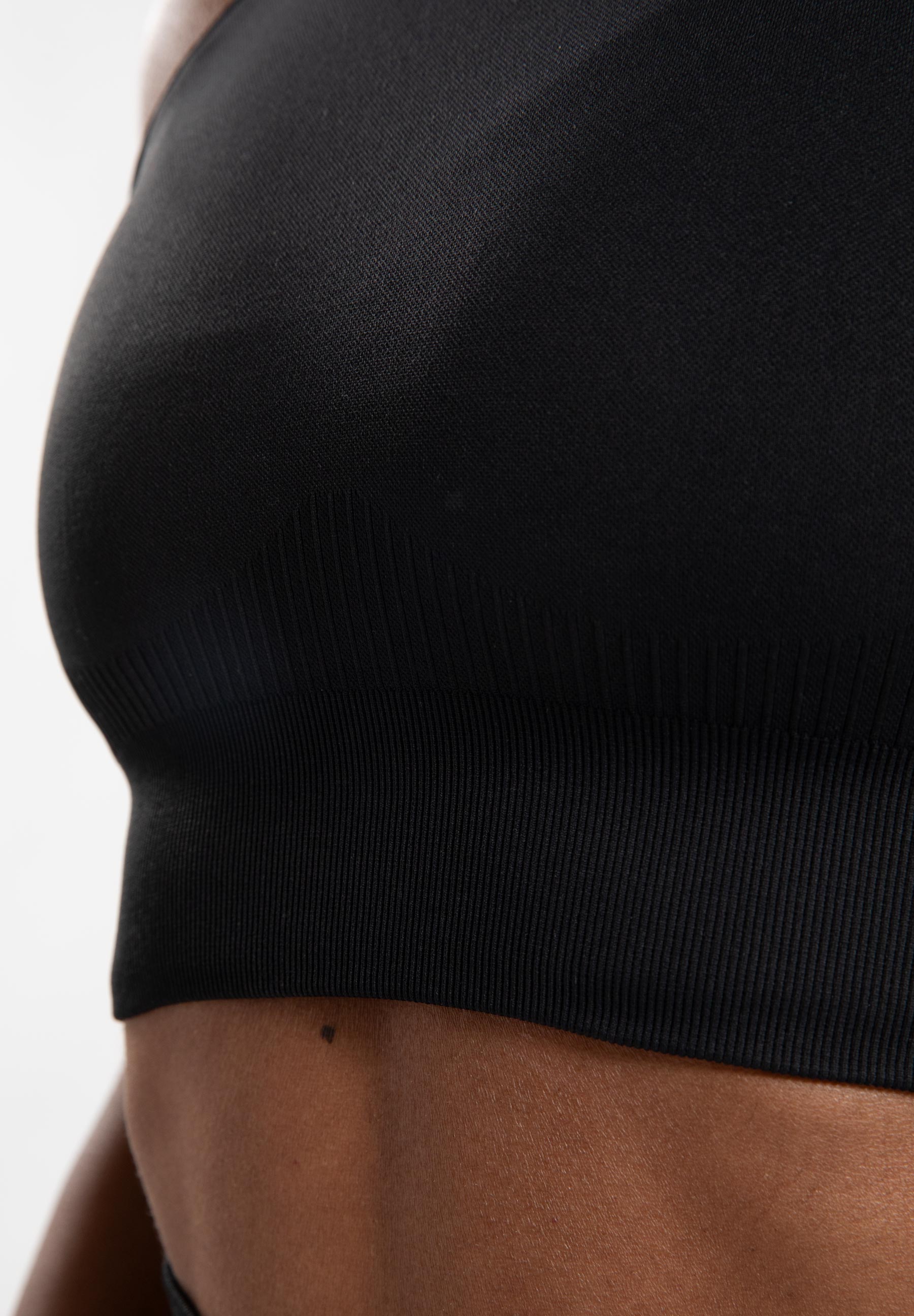 Gorilla Wear Olivia Seamless Crop Top - Black