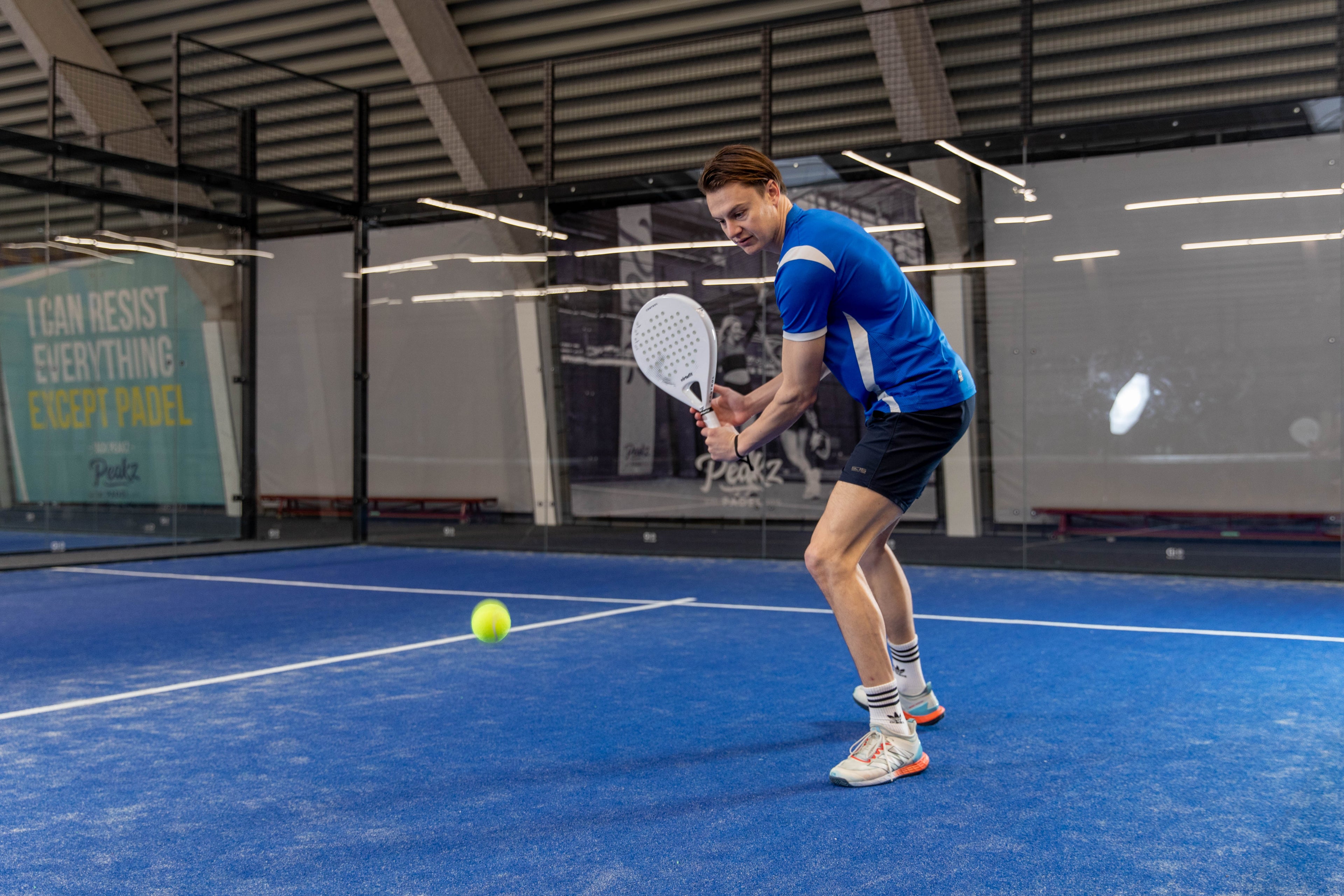 VirtuFit Control Padel Racket - White - Black