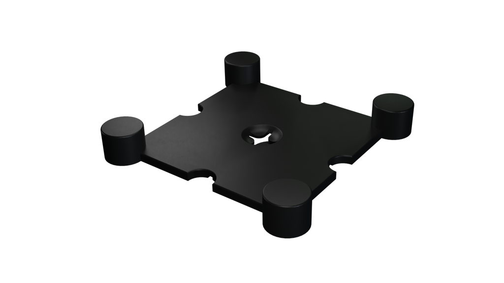 Flow Fitness Rubber Tile 100 x 100 x 2 cm