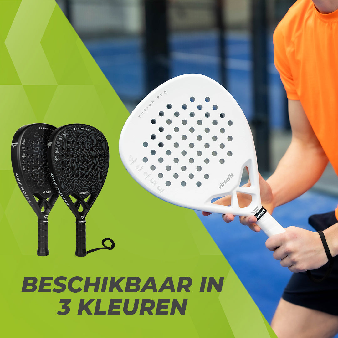 VirtuFit Fusion Pro Padel Racket - Black- Grey