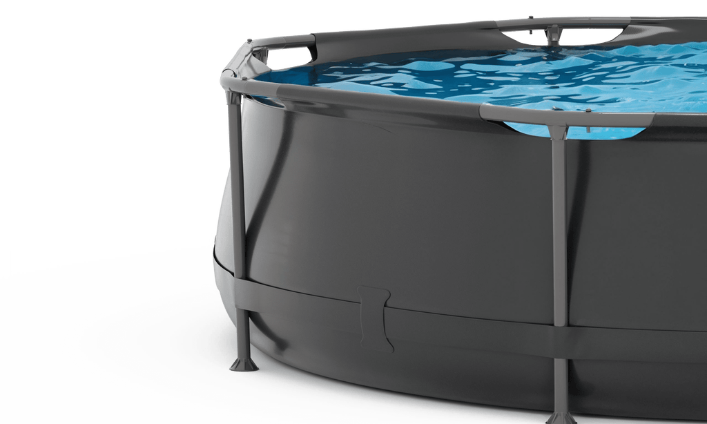 VirtuFit Round Pool - Ø305 x 76 cm - Anthracite - Including Filter Pump