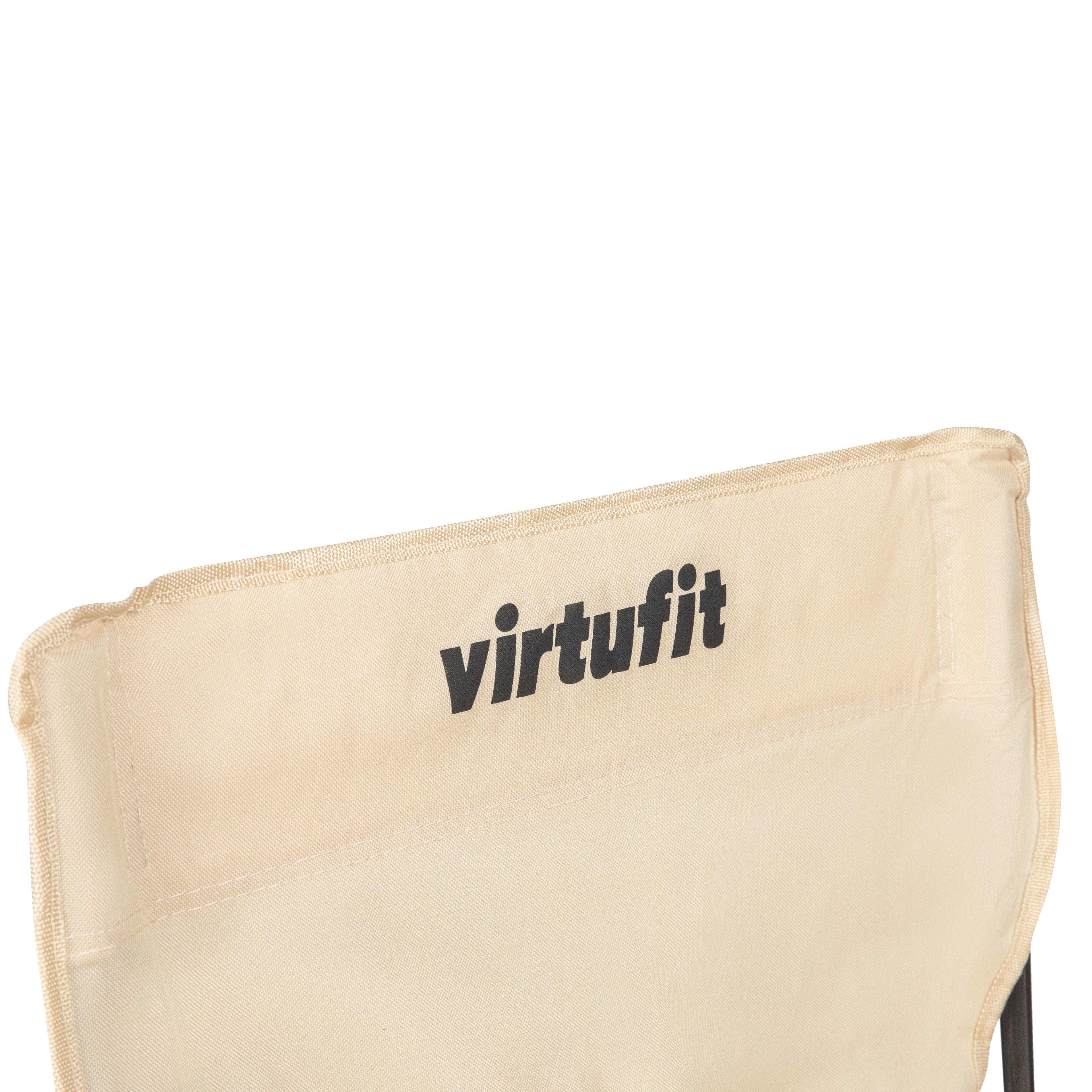 VirtuFit Foldable Camping Chair - Beige