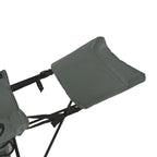 VirtuFit Foldable Camping Chair with Footrest - Grey